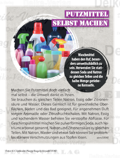 Putzmittel selbst machen