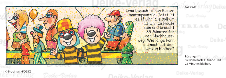 Karneval - Irmi die Rätselbiene KW 0627