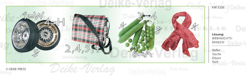 Weihnachtsbrauch - Rebus KW 5226