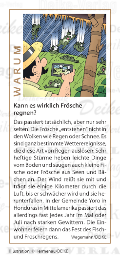Kann es wirklich Frösche regnen?