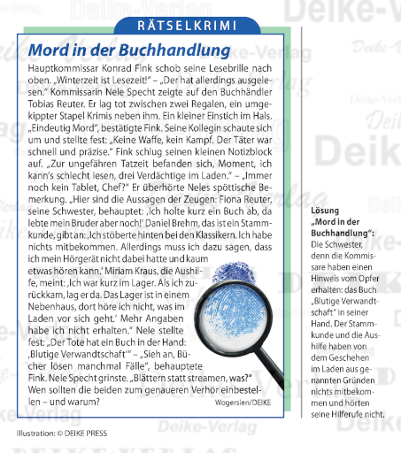 Mord in der Buchhandlung (Fink und Specht)