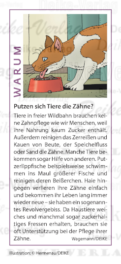 Putzen sich Tiere die Zähne?