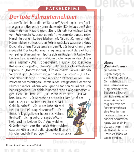 Der tote Fuhrunternehmer  (Hümmelchen)