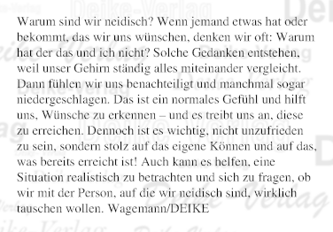 Warum sind wir neidisch?