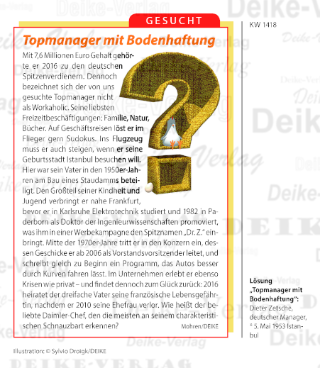 Dieter Zetsche (Personenrätsel) KW 1418