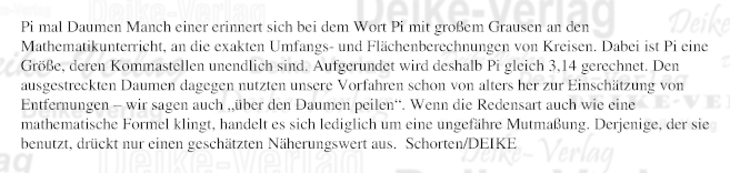 Pi mal Daumen