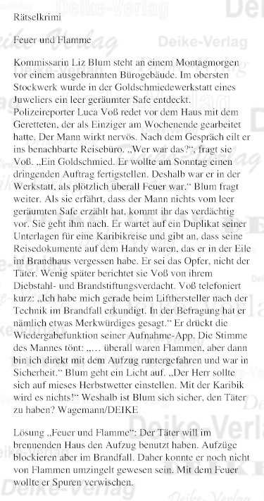 Feuer und Flamme (Liz Blum)