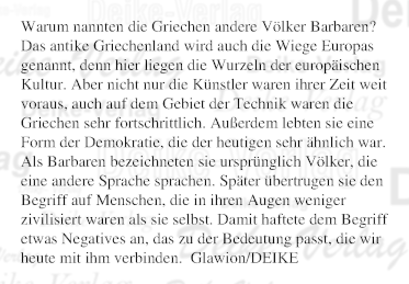Warum nannten die Griechen andere Völker Barbaren?