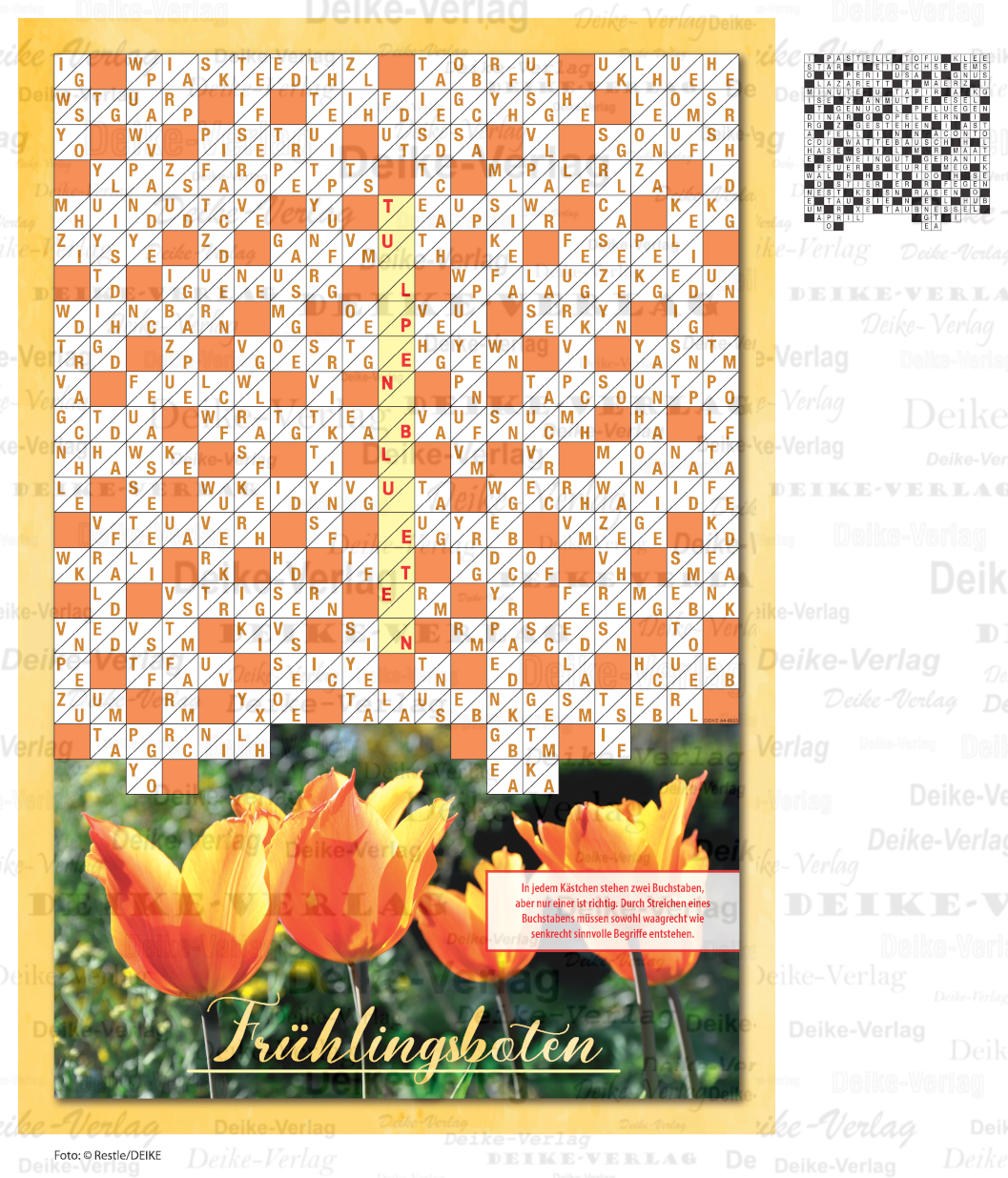 Frühlingsboten (Schüttelrätsel) DIN A4