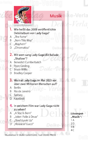 Lady Gaga - Quiz