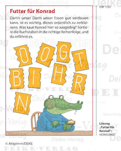 Honigbrot - Konrad das Krokodil KW1723