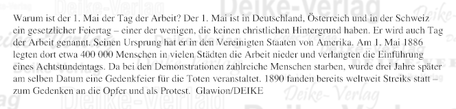 Warum ist der 1. Mai der Tag der Arbeit?
