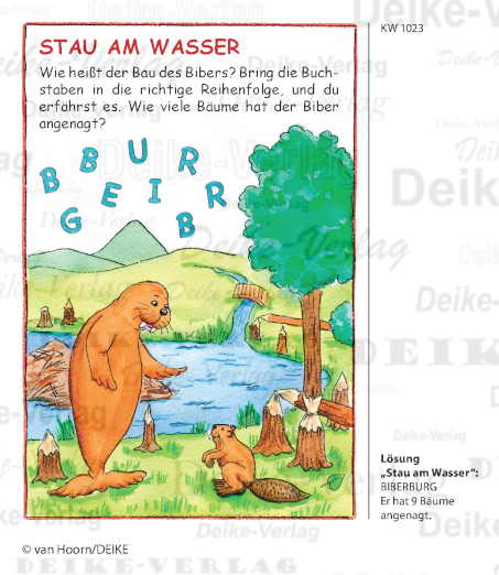 Stau am Wasser - Paula das Walross KW 1023