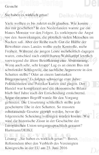 Brexit - Personenrätsel KW 2626