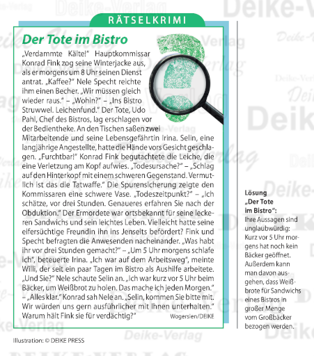 Der Tote im Bistro