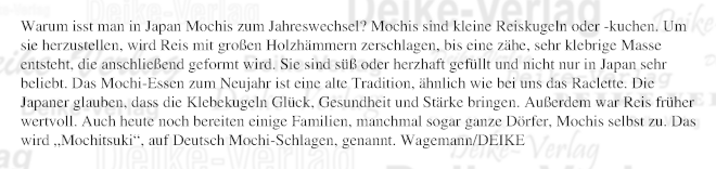 Warum ist man in Japan Mochis zum Jahreswechsel?