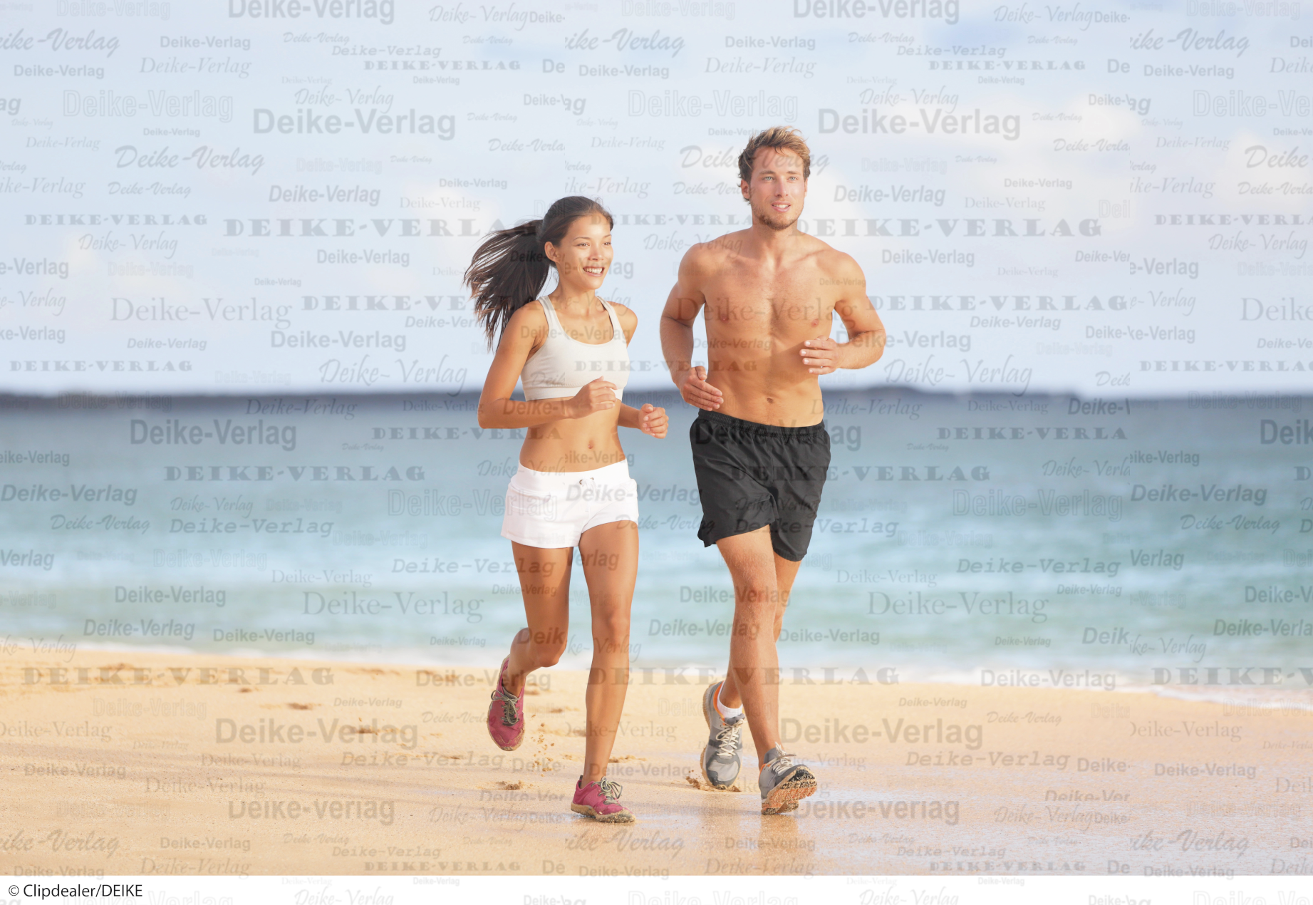 Jogging am Strand
