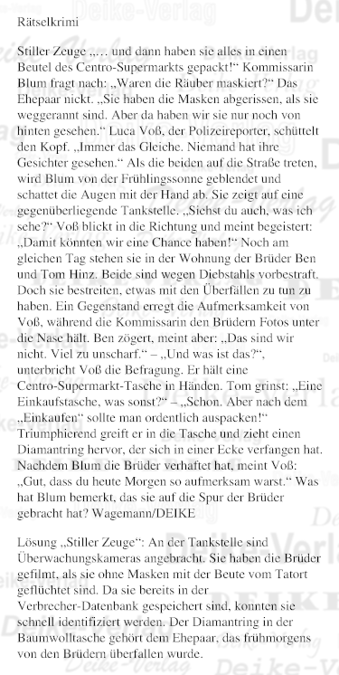 Stiller Zeuge (Liz Blum)