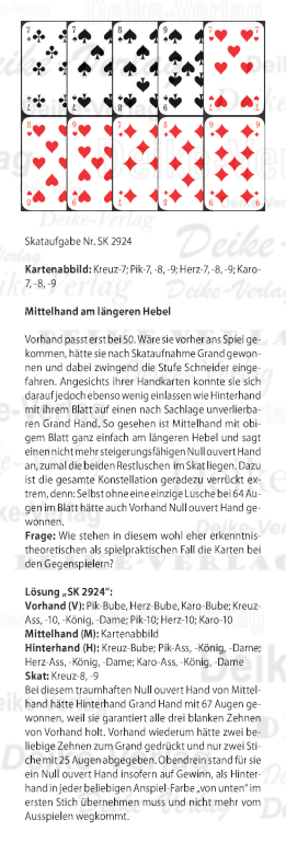 Skataufgabe KW 2924