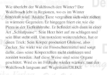 Wie überlebt der Waldfrosch im Winter? 