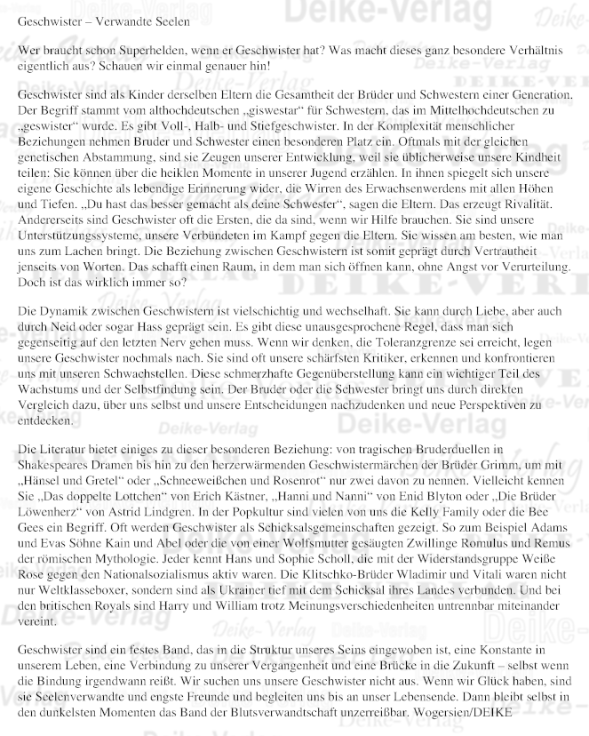 Geschwister - Verwandte Seelen 