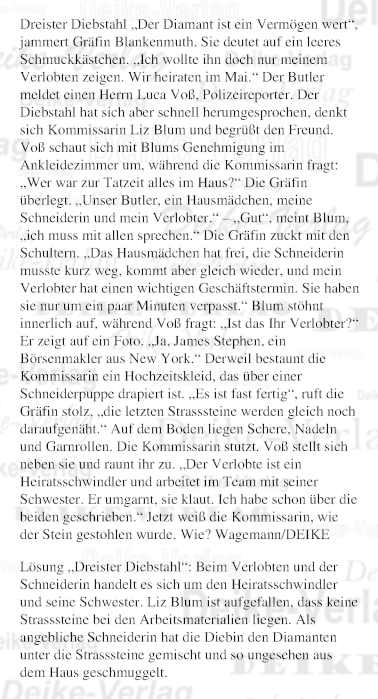 Dreister Diebstahl (Liz Blum)
