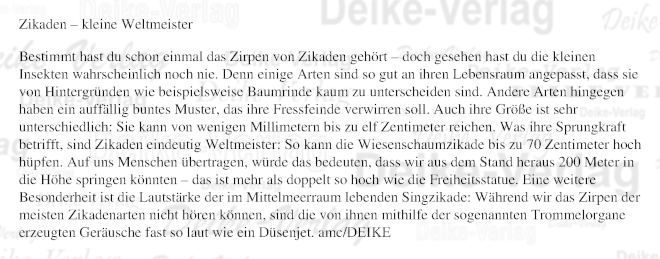 Die Zikaden
