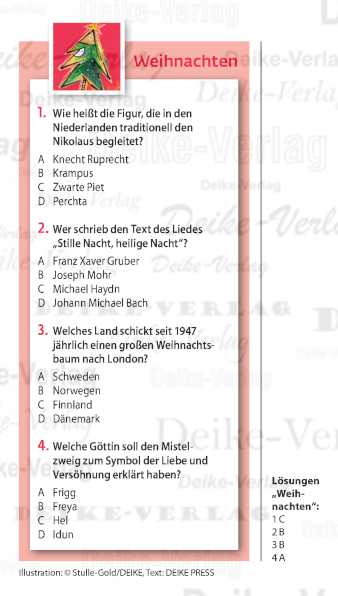 Weihnachten - Quiz