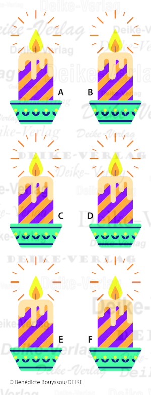 Kerzen - Einer fällt aus der Reihe