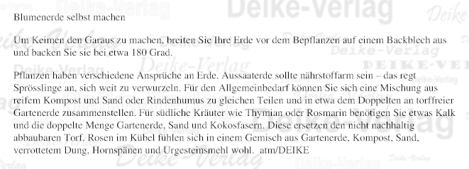 Blumenerde selbst machen