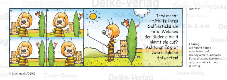 Foto - Irmi die Rätselbiene KW 2625