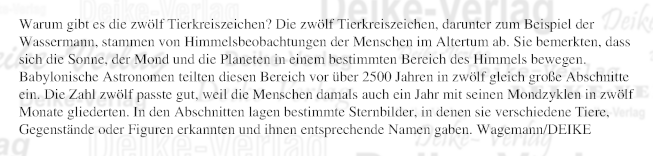 Warum gibt es die zwölf Tierkreiszeichen?