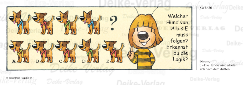 Hundeschule - Irmi die Rätselbiene KW 3426