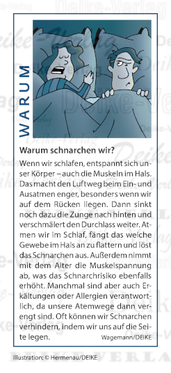 Warum schnarchen wir?