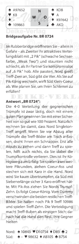Bridgeaufgabe KW 0724