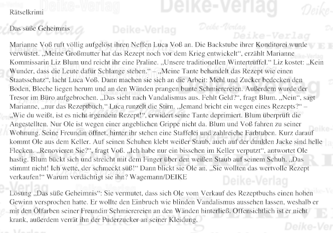 Das süße Geheimnis