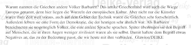 Warum nannten die Griechen andere Völker Barbaren?