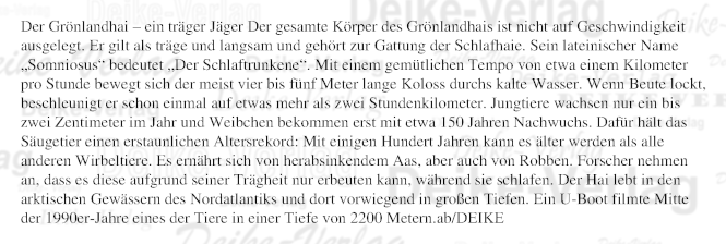 Der Grönlandhai - ein träger Jäger
