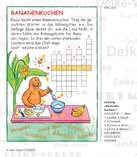 Bananenkuchen - Paula das Walross KW 1223