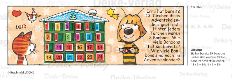Adventskalender - Irmi die Rätselbiene KW 5026