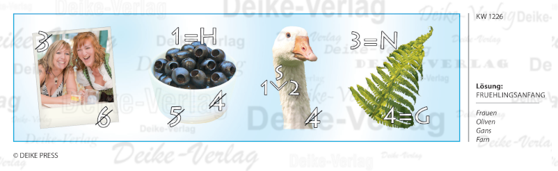 Frühlingsanfang - Rebus KW 1226