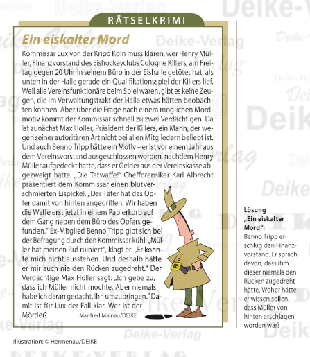 Ein eiskalter Mord (Kommissar Lux)