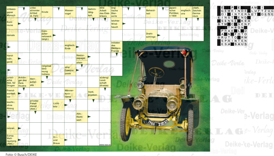 Oldtimer (Schwedenrätsel) DIN A5