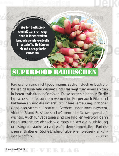 Superfood Radieschen