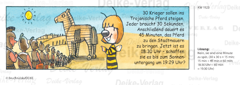 Troja - Irmi die Rätselbiene KW 1923