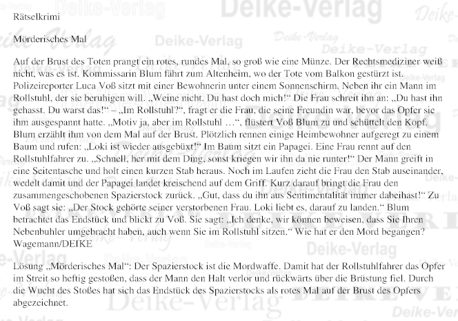 Mörderisches Mal (Liz Blum)