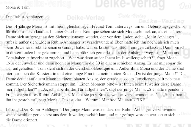 Der Rubinanhänger (Mona und Tom)