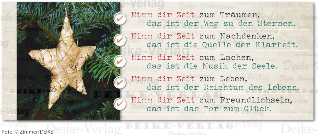 Nimm dir Zeit ...