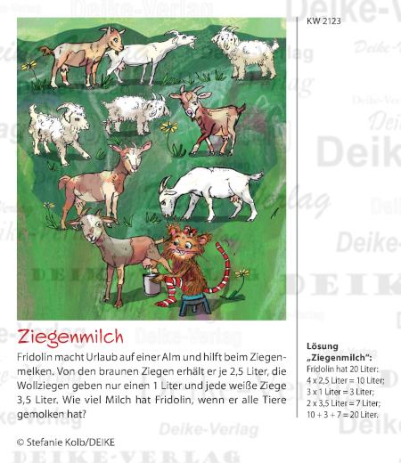 Ziegenmilch - der fabelhafte Fridolin KW 2123