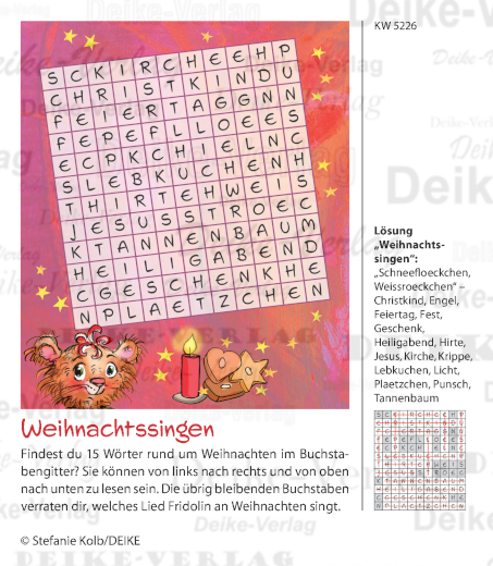Weihnachtssingen - Fridolin KW 5226